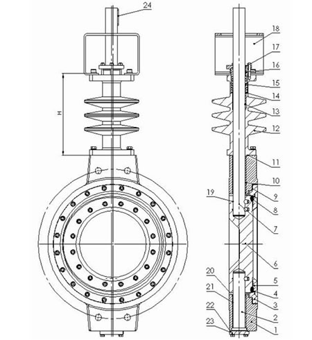 Tripple Offset Meatal Seated Bufferfly Valve